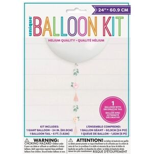 Unique Giant Balloon with Floral Tail Balloon Kit